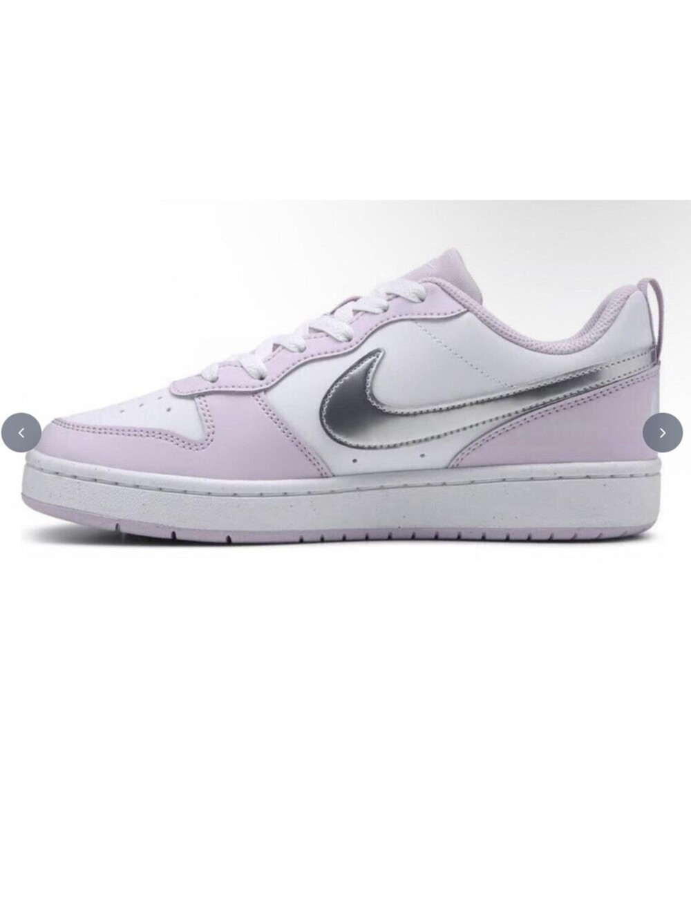 Nike Court Borough Low SE Lavender/Silver 7Y/8.5W Shoes (31)